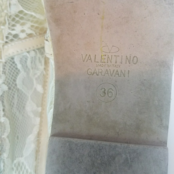 Valentino Garavani Floral Lace Espadrilles Sz 36